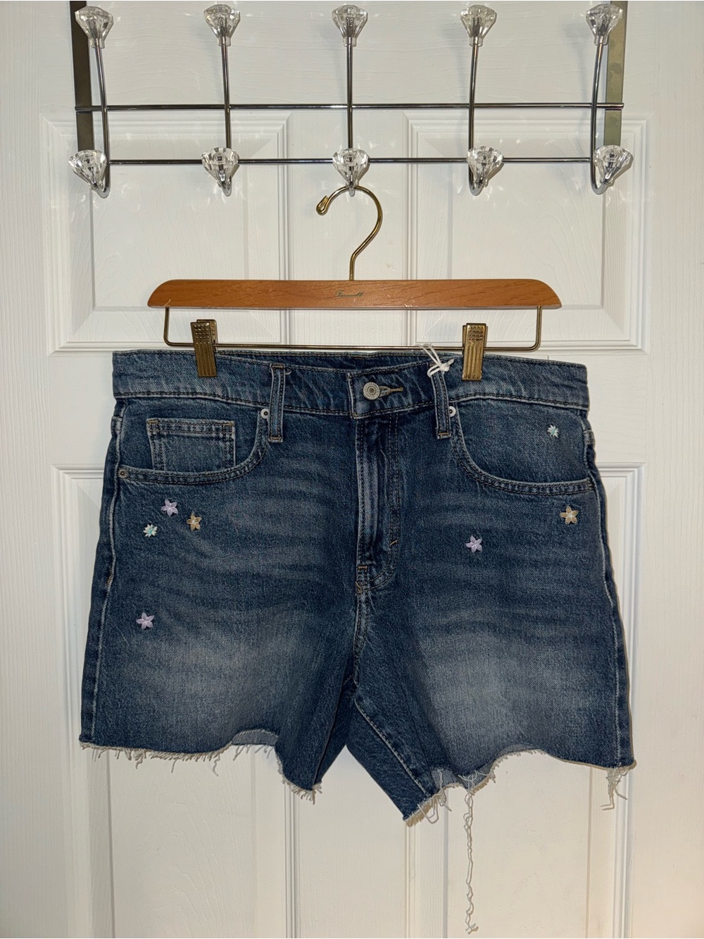NWT Lucky Brand 90’s midi denim shorts